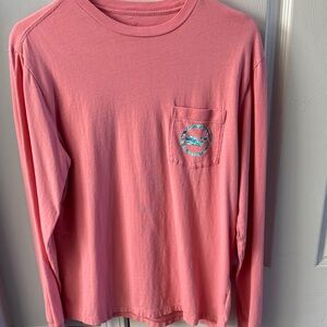 Vineyard Vines Men’s Small Pink Long Sleeve Shirt with Pocket